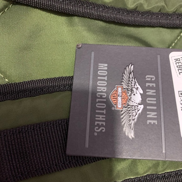 Harley-Davidson Woven Green Backpack - Picture 5 of 10